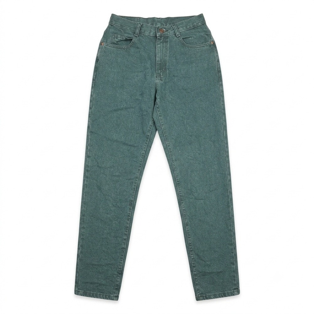 NWT Vintage Lee Jeans 9M Green Ivy Tapered‎ Leg High Waist Mom Made in USA 80s